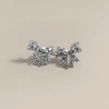 Pearl and diamond earrings are fashionable and light luxury earrings for women, exquisite and versatile Specification image
